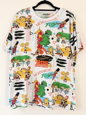 Nickelodeon '90s Graphic Tee - White Multi